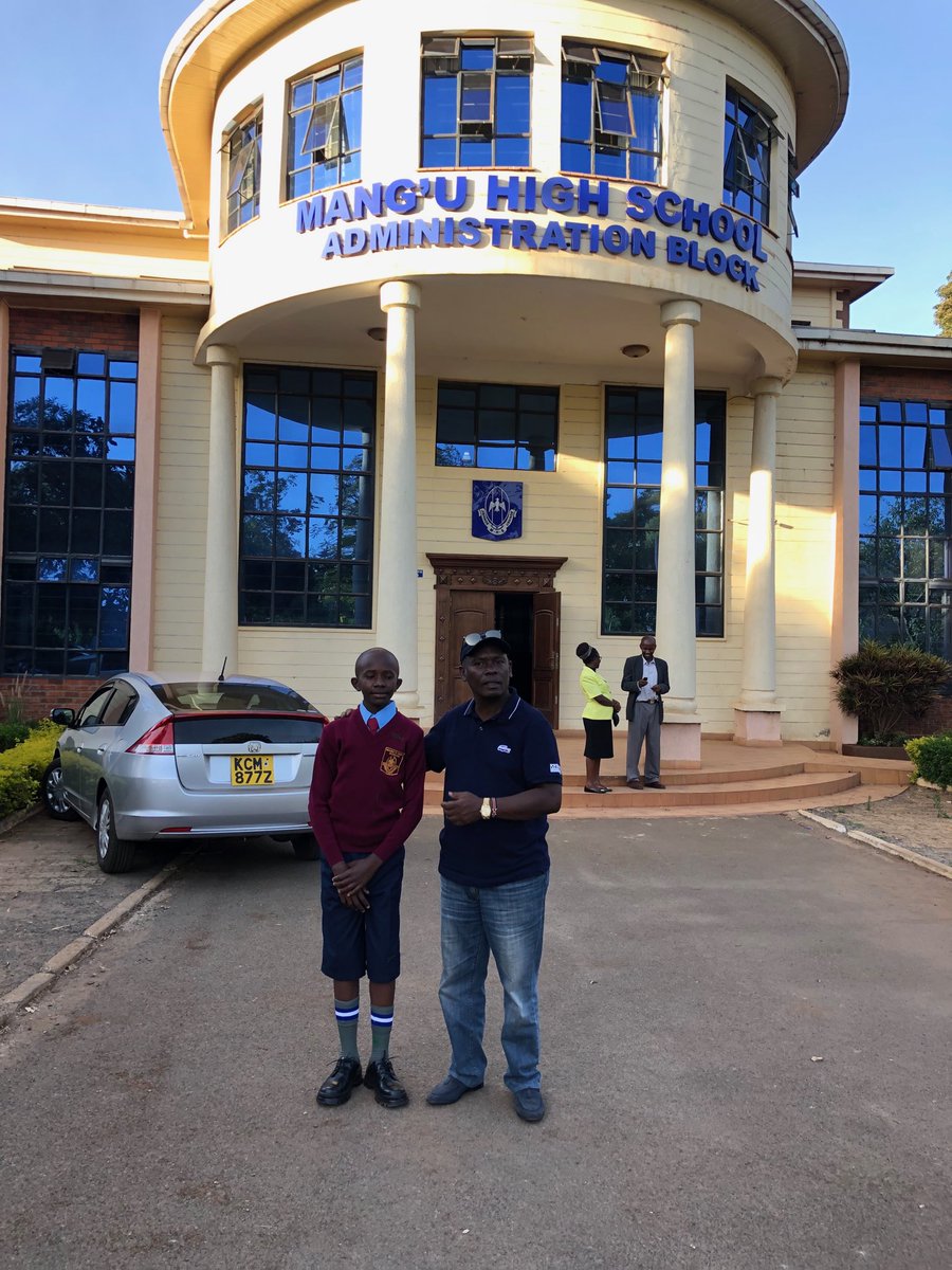 At Mangu high to register the young Man who approached me through Kameme Radio. God willing I’ll see him through to Uni.