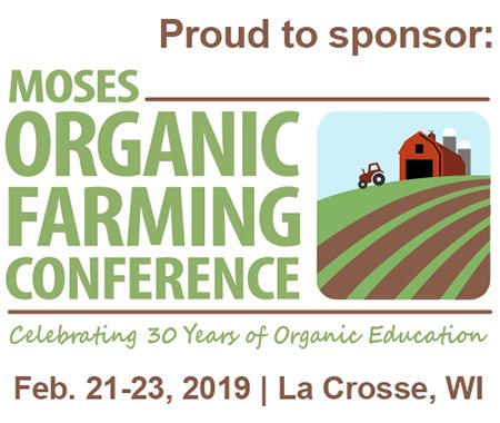 blueriverseed's tweet photo. Blue River Organic Seed is sponsoring the 30th Annual MOSES Organic Farming Conference Feb. 21-23, 2019 in La Crosse, Wis. The conference, features workshops and a two-floor exhibit hall—come see us in booth 108. Find all the details at https://t.co/WTHJRC0OYj. https://t.co/2IN2uzDtG0