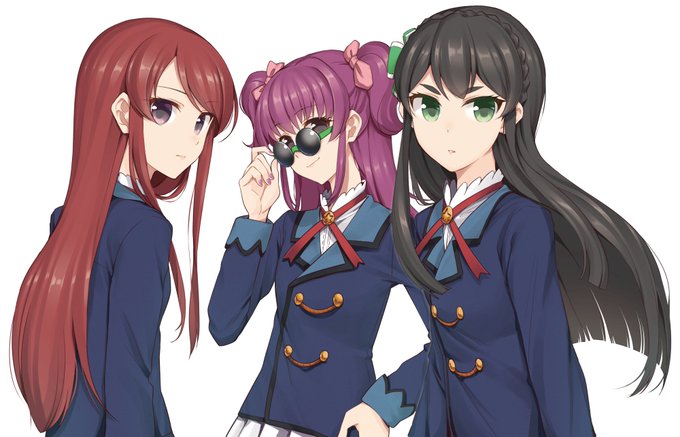 「adjusting eyewear school uniform」 illustration images(Oldest)