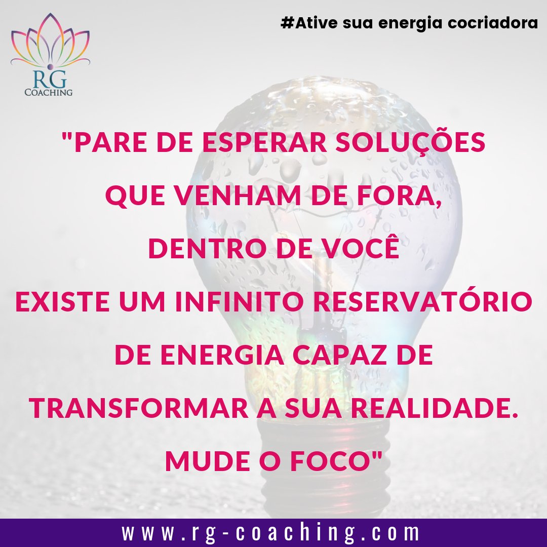 💜 Mude o foco para mudar a realidade.

#coaching #pnl #motivação #objetivos #propósito #poderpessoal #lifecoaching #coachingquântico #desenvolvimento #prosperidade #coachingfinanceiro #coachingdeemagrecimento #sucesso #conquistas #oportunidades #infinitaspossibilidades