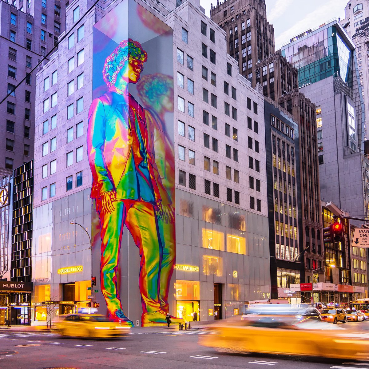 Virgil Abloh & Louis Vuitton unveil 12-storey-high artwork in NYC - The  Spaces