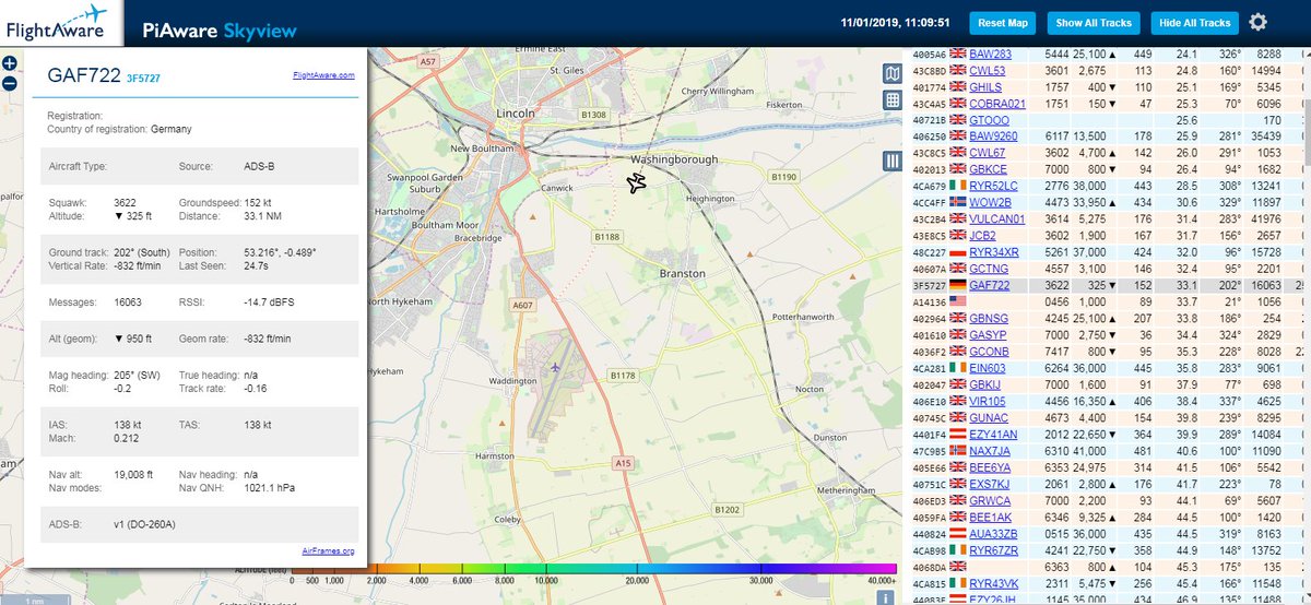 AvEcuadorRT's tweet image. RT @rocketron101: #avgeek #PiAware