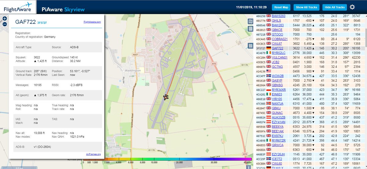 AvEcuadorRT's tweet image. RT @rocketron101: #avgeek #PiAware