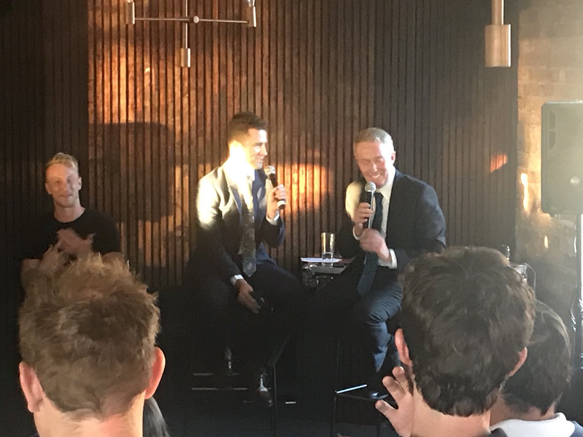 MattyAT's tweet photo. Fabulous night at the second installment of #LGBTennis - this time in Melbourne town!

Hosted by the brilliant @NickMcCarvel and featuring insights from quite the roster of guests, including @jasoncollins98, @rennaestubbs, @KAndersonATP and @CraigTiley 😊🌈 https://t.co/2quDE8ppSI