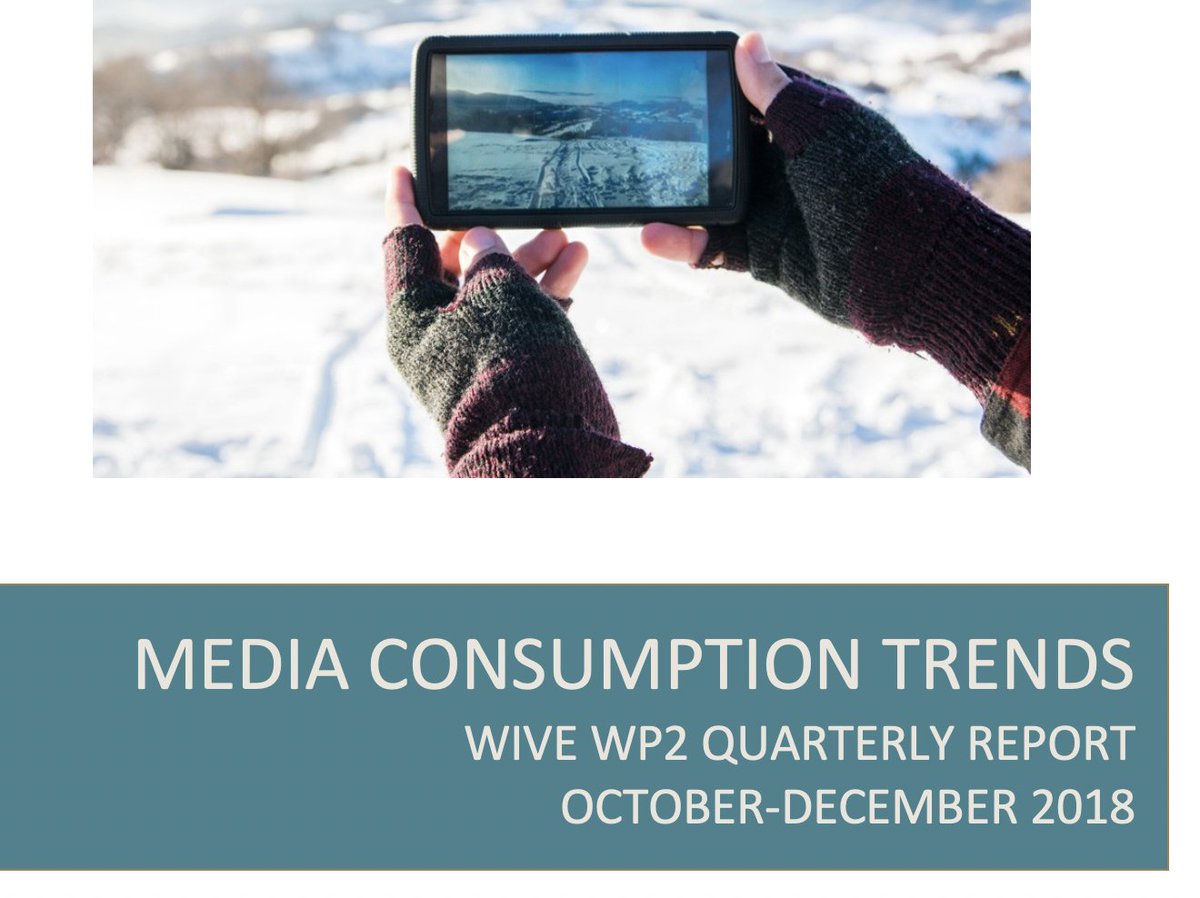 The latest report on #mediaconsumption and #mediatrends from the #WIVE project is now available @aboakademi @5GTNF @BusinessFinland Link 👉 storage.googleapis.com/turku-amk/2019…