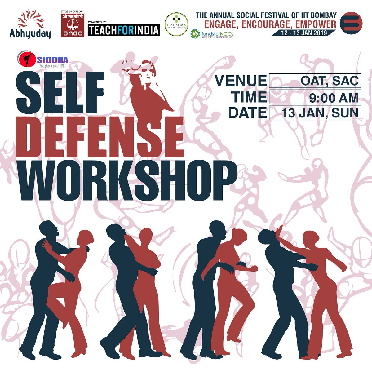 <a href="/Abhyuday_IITB/">Abhyuday, IIT Bombay</a> in collaboration with Women Cell of IIT Bombay is conducting a self-defence workshop for women. Self-defence for everyone is of utmost importance in the kind of the world we live in today. 
Register for this workshop at  goo.gl/forms/ifykI29x…