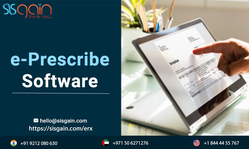 Jessica30050419's tweet image. Get the top eprescribe software  in USA | SISGAIN 
Contact us any time for more details at +18444455767 or visit website: bit.ly/2R5AfBH
#eprescribesoftware  #erxsoftware  #eprescribingsoftware #eprescriptionsoftware