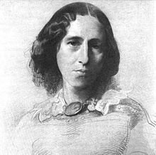 George Eliot aka Mary Ann Evans (1819-1880) was a pioneer for women's roles in Victorian England  due to her outspoken, Bohemian lifestyle. She defended her agnostic views while openly living with George Henry Lewes but still had to publish under a pseudonym for serious acclaim.