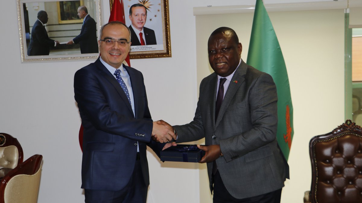 H.E Dr Joseph Chilengi writes: “Today I met Türkıye İs Bankası Regional Manager, Mr Sıtkı Arslan to appreciate the services that the bank renders to the Mission.