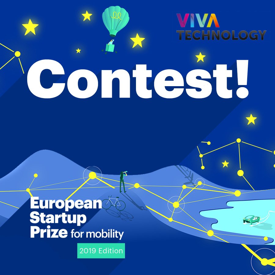 EuStartupPrize's tweet photo. #Contest ! 🎁
#Mobility #Entrepreneurs and #Startups : Applications for the #EUSPforMobility prize are open UNTIL JANUARY 21st on https://t.co/yLo0ald0vV

RT this tweet for a chance to win 2 pass for @VivaTech.

Winner will be announced on 23rd Jan.
Good luck ! 🍀 https://t.co/BlYJaR6Tuz