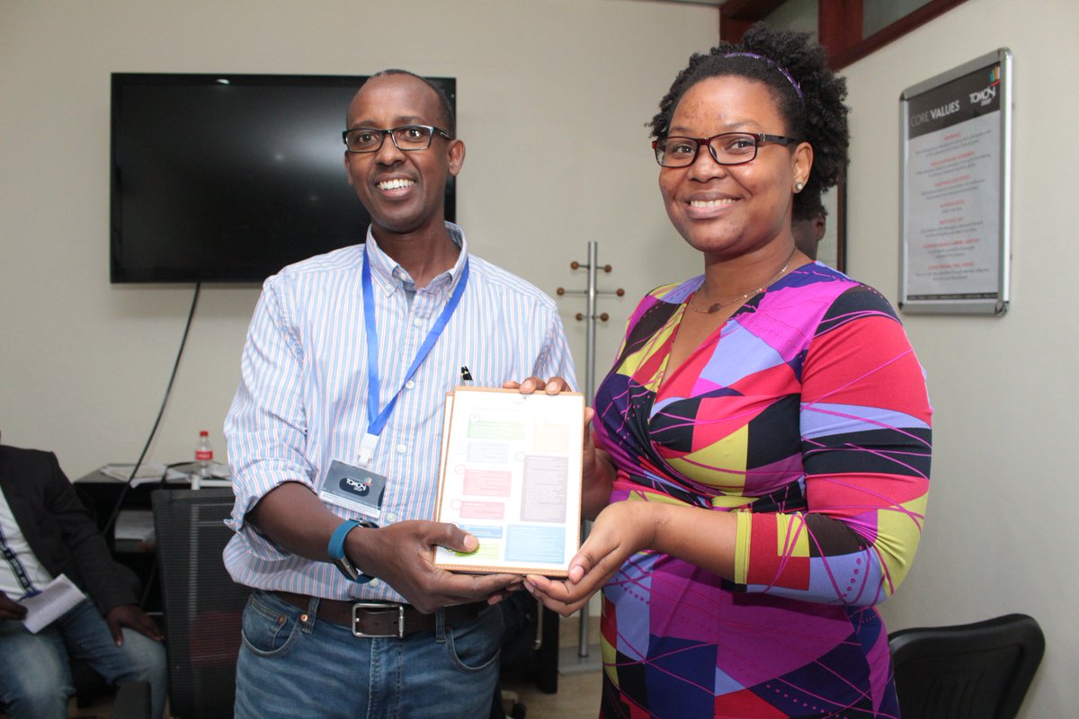 <a href="/tomosigroup/">Tomosi Group</a>'s @Odrek_Rwabwogo presents gifts of customised 2019 diaries with inscriptions of the Group's new commitments to the different Unit Heads from <a href="/Terp_Media/">Terp Media</a>, <a href="/gmsecurityltd/">The Gideon's Men Ltd</a>, <a href="/tomosizfarm/">Tomosi's Farm</a>, <a href="/tomosiconstrn/">Tomosi Construction</a>, <a href="/tomosifoundn/">Tomosi Foundation</a>, <a href="/corbanspaces/">Corban</a> &amp; KaaroFM at the Tomosi Business Park