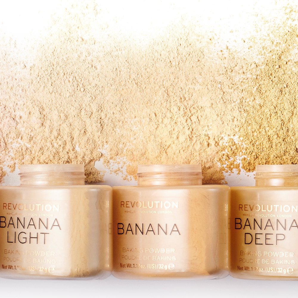 Go bananas! 🍌 New shades of our bestselling Banana Baking Powder have arrived 🙌 http://bit.ly/2D07qy1 #RevolutionBakeOff