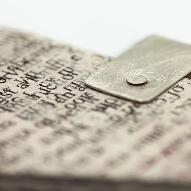 make_southwest's tweet photo. Close up of new work by @ajpfreeman arriving in the Guild ready for the launch of #GetFresh19 next Friday (6pm 18th Jan). Alysa hand compresses layers of recycled paper forming a new material as the basis of her jewellery. #devonguildofcraftsmen #exhibi… https://t.co/1fIPB0bhI6 https://t.co/qOHdssjzYx