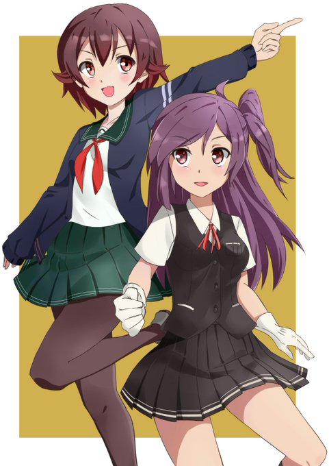 2019冬イベ記念。#艦これ #睦月 #萩風 