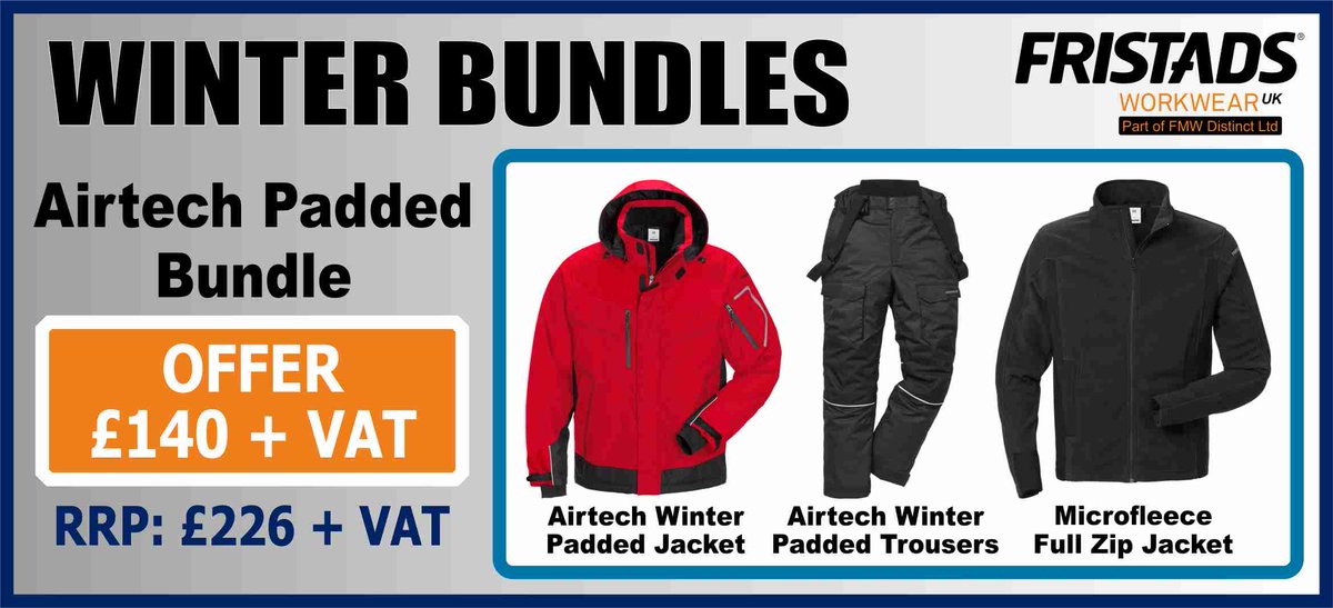 ScandiWorkwear's tweet photo. Check our our winter bundles - great value workwear to keep you warm and dry!
https://t.co/mohBDp4vaX
#coldwindrain #2good4work #goretex #airtech #warmanddry #polartec https://t.co/KD4oOOI1Bi