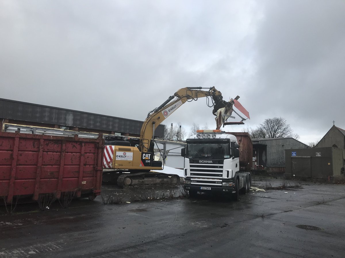 We are delighted to see demolition work has commenced on the site of our new future campus on Clare Street. 
Kelly Bros. moved heavy demolition equipment onto the site this morning and several of the smaller buildings have been dismantled already.