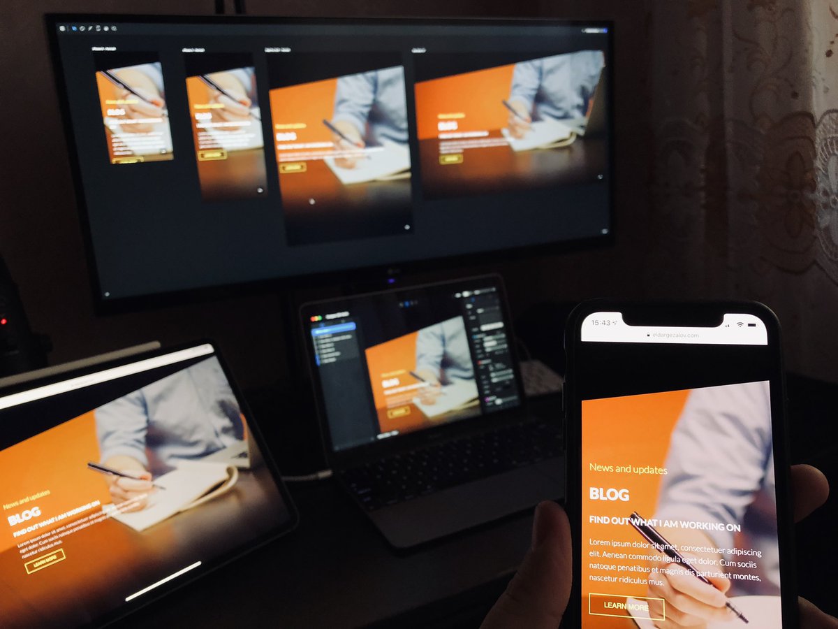 EldarGezalov's tweet image. Me making sure the next website looks great on all devices! @SolisForMac @blocsapp