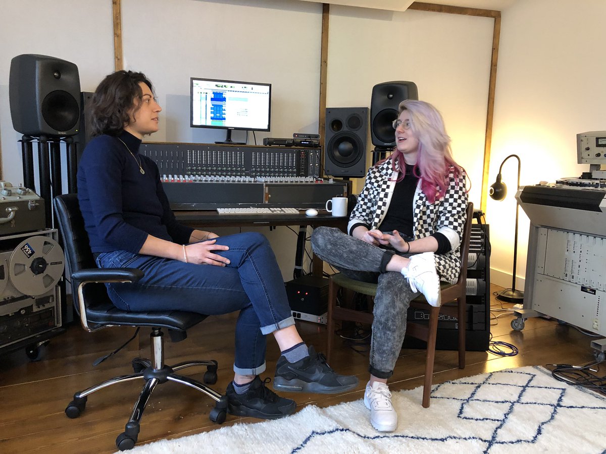PSNEurope's tweet photo. Today we’ve been hanging out at @Marta_Salogni ’s fantastic new studio with @laurend_d. Keep your eyes peeled for a fascinating new feature with these two Pro Sound Award winners in our February issue. #prosoundawards #proaudio #audio #studio https://t.co/hVCOOTlFC6