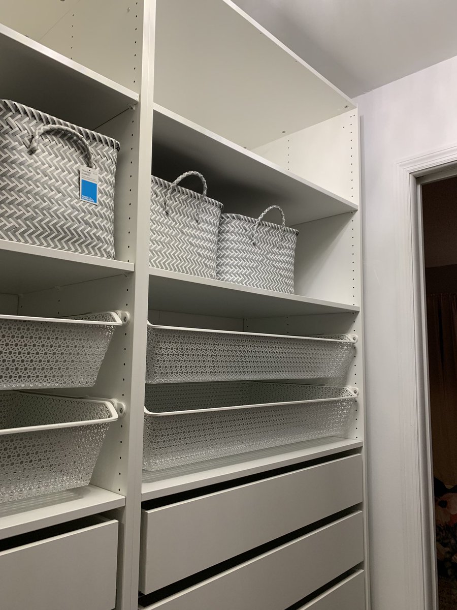 dancinpenguin75's tweet photo. Dear @IKEAUSA - I am LOVING my new closet!!! Thank you for having such awesome & affordable products!! #komplement #adultingwin #loveagoodwalkin https://t.co/KNE7Wblwkr