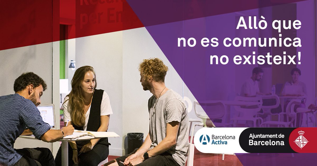 És possible generar un nou paradigma comunicatiu basat en la no competició, el respecte pel medi ambient, les llicències lliures o la perspectiva de gènere des de l'#ESS? Apunteu-vos a la formació "Comunicar per transformar"@colectic_coop
📆 14/01
✍ http://ow.ly/m2ys30nds3q