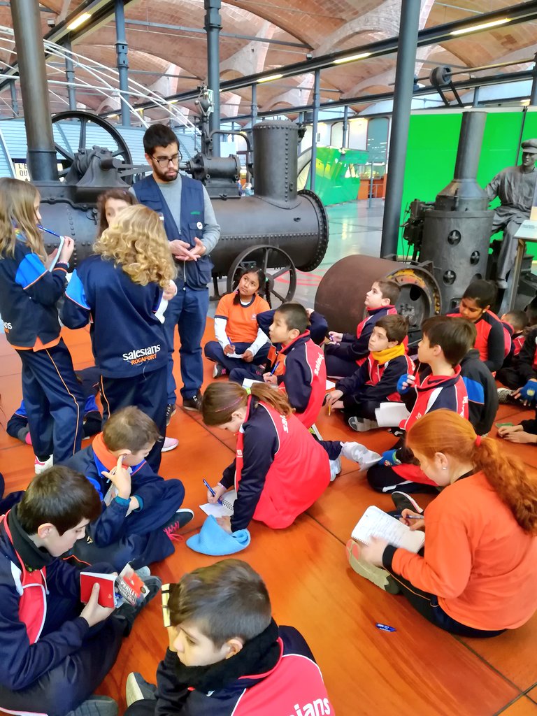 SalesiansRoc's tweet photo. L'alumnat de #rocep3 i #rocep4 comencem el nostre projecte sobre l'energia amb la visita al Museu de la Ciència i la Tecnologia de Terrassa @mNACTEC #rocsalesians1819 https://t.co/AOOZz4pXSj
