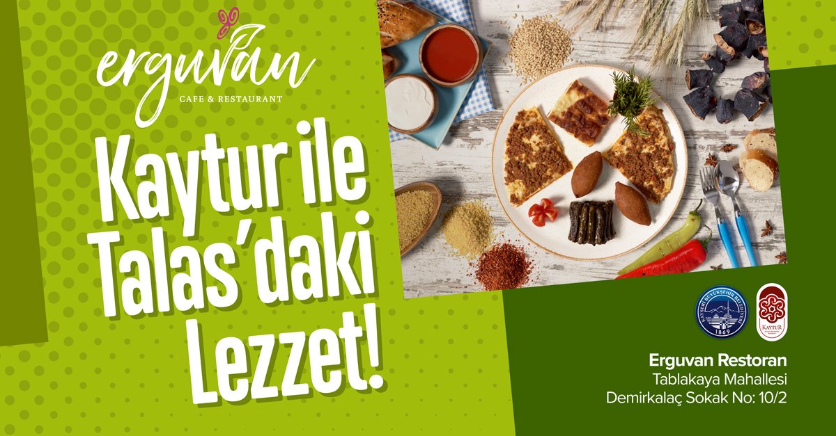 Erguvan Cafe Restaurant Talas Kayseri Menu Listesi