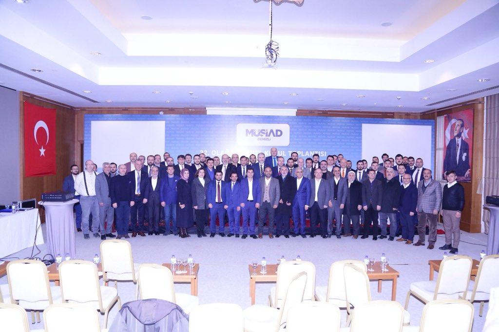 .<a href="/MusiadDenizli/">MÜSİAD Denizli</a> Şube Genel Kurulumuz, Genel Başkanımız <a href="/AKaanTR/">Abdurrahman Kaan</a>'nın katılımıyla gerçekleştirildi. Mevcut Başkanımız <a href="/Biltekinismail/">İsmail Biltekin</a> ve görevi devralan Mehmet Akgün Başkanımıza, yeni yönetim kurulumuza, #Denizli'mize hayırlı olsun.