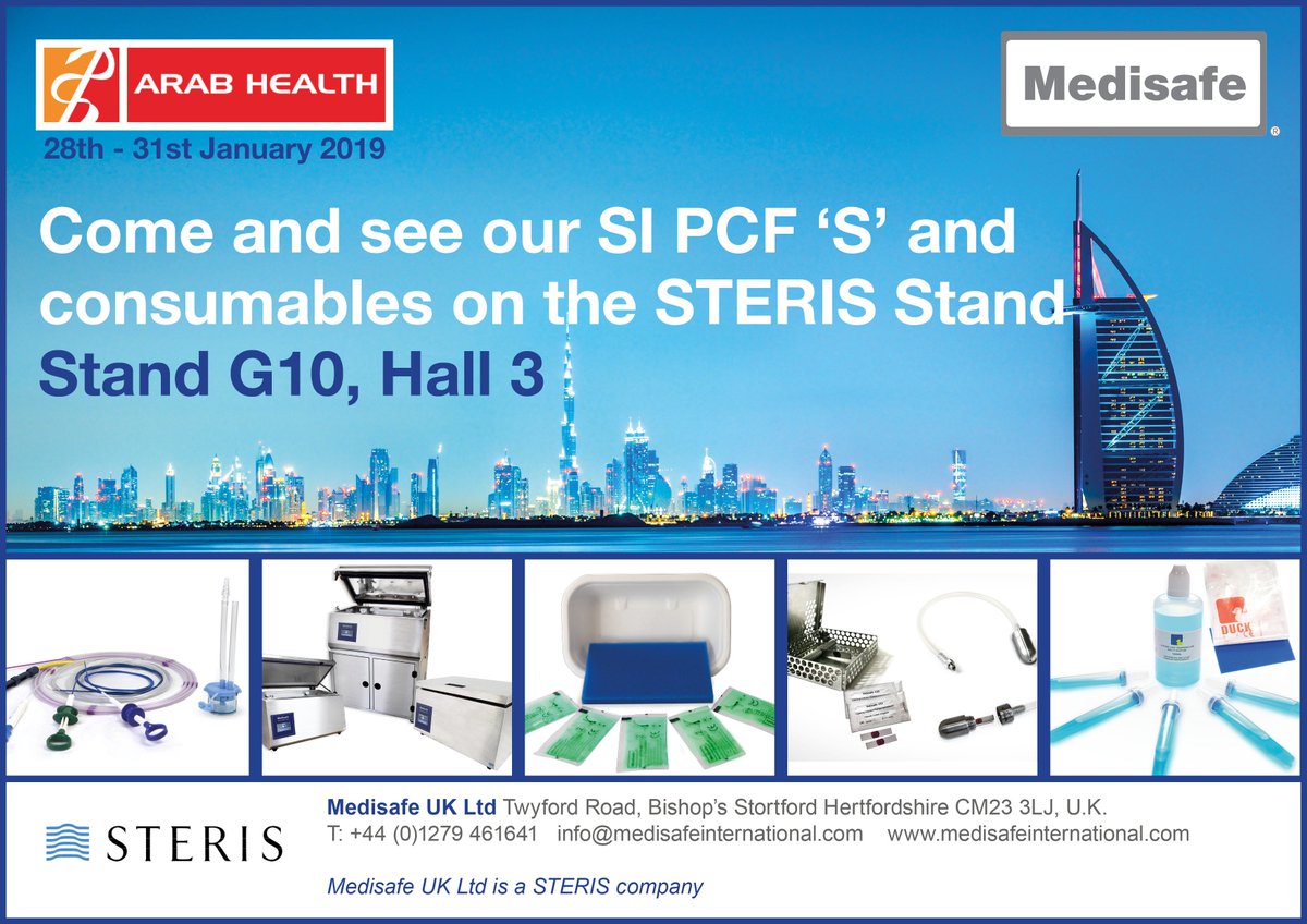 What better way to start the year! Looking forward to another exciting Arab Health conference in a few weeks.  Stop by and say hello if you are there. #ArabHealth2019 #Medisafe #STERIS #infectionprevention #SonicIrrigator #healthcare #dubai
