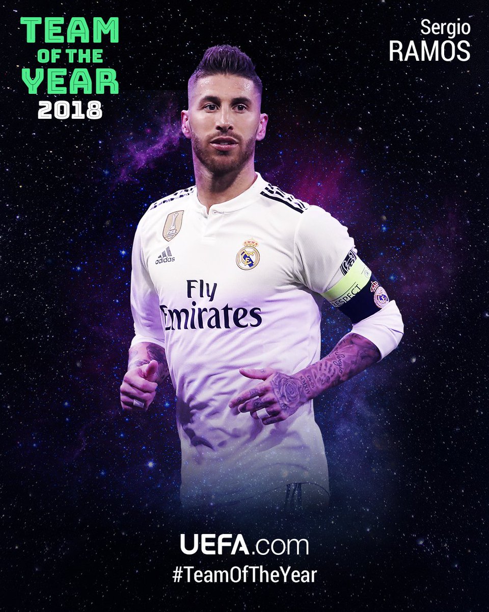 π #TeamOfTheYear 2018 π
2β£ @SergioRamos, @realmadrid