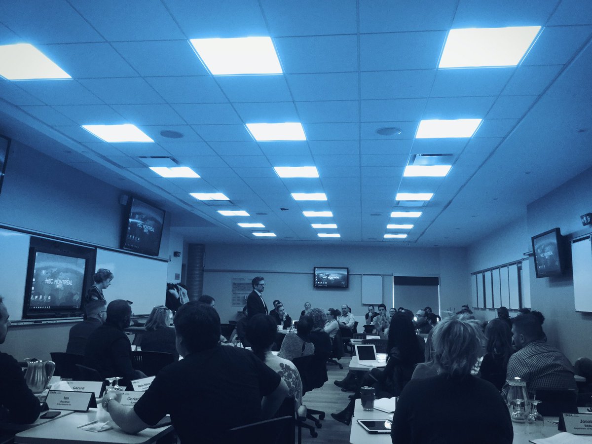 Competia's tweet photo. I am teaching all day today at @EMBAMcGillHEC to the talented executive MBA students... we’ll talk analytics, future trends and blindspots... #strategy #execed https://t.co/QRHxFs24kG