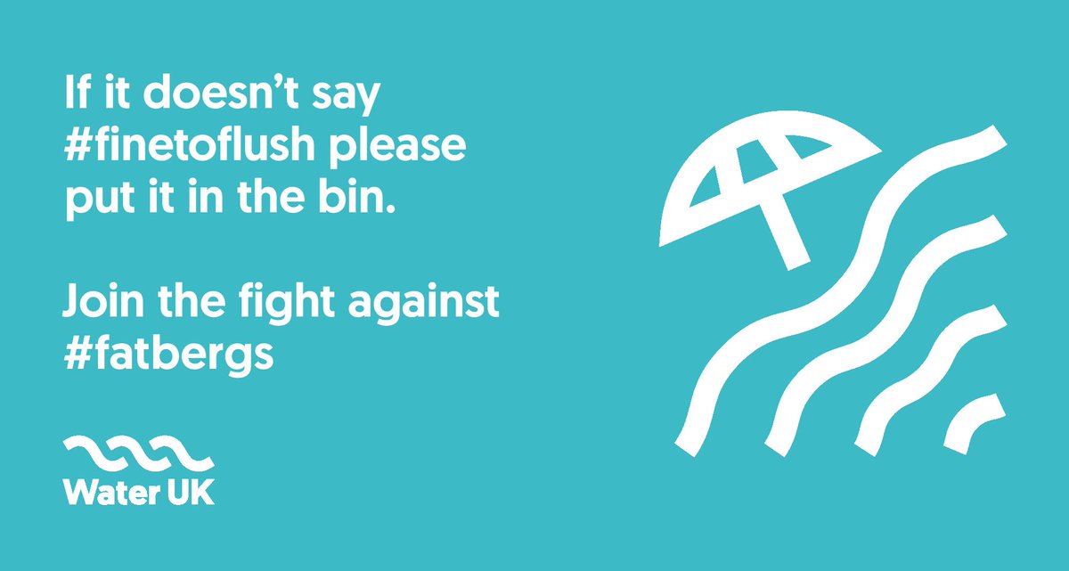 If it doesn’t say #finetoflush please put it in the bin. 🗑️

Join the fight against #fatbergs bit.ly/2H4nh2F