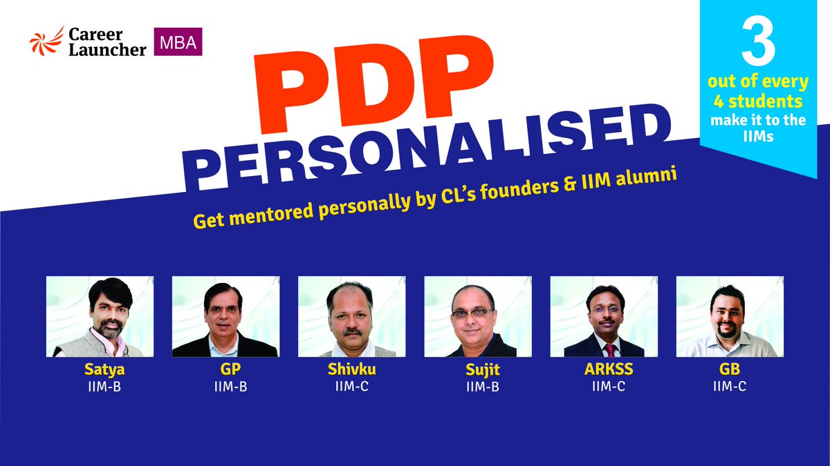 careerlauncher's tweet photo. #AskGP
Question from Fresher Non-Engr
Q. I do not have work experience. Will companies shortlist me at the time of placements?
A. Focus on getting into an IIM first,
the placements will come in their own sweet time
Info @ https://t.co/5ldxNfYDMZ
#CL4PDP
@gpkafunda https://t.co/bODPwDIYzt