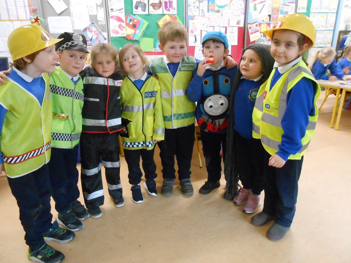 stmarysttown's tweet photo. Junior Infants were learning about the people who help them in daily life. https://t.co/GPjOdRtT0I