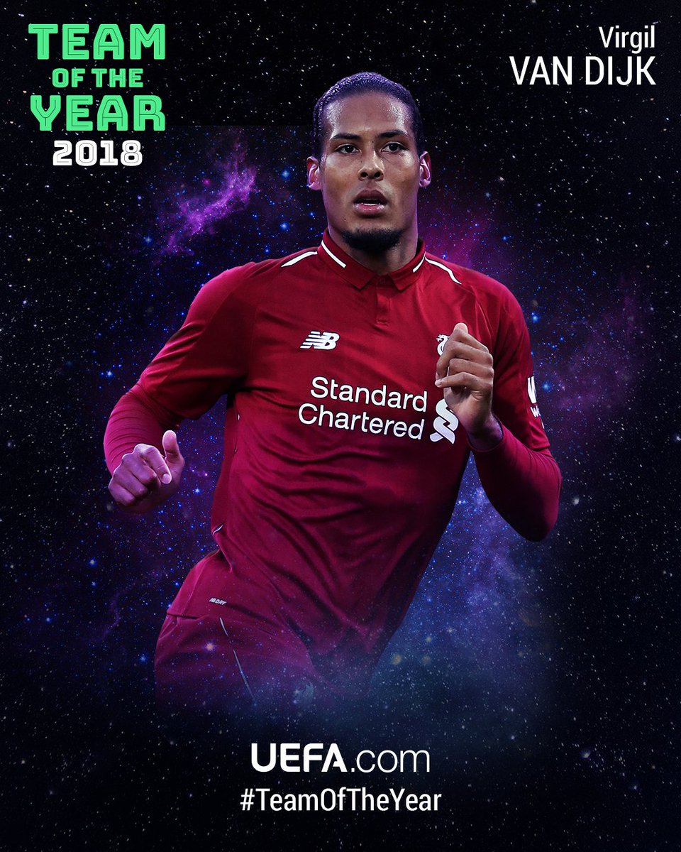 ๐ #TeamOfTheYear 2018 ๐
3โฃ @VirgilvDijk, @LFC