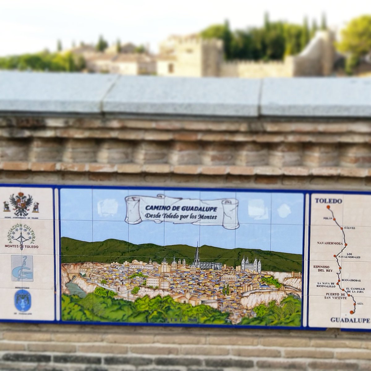 Camino de Guadalupe por los Montes a su paso por #Toledo.