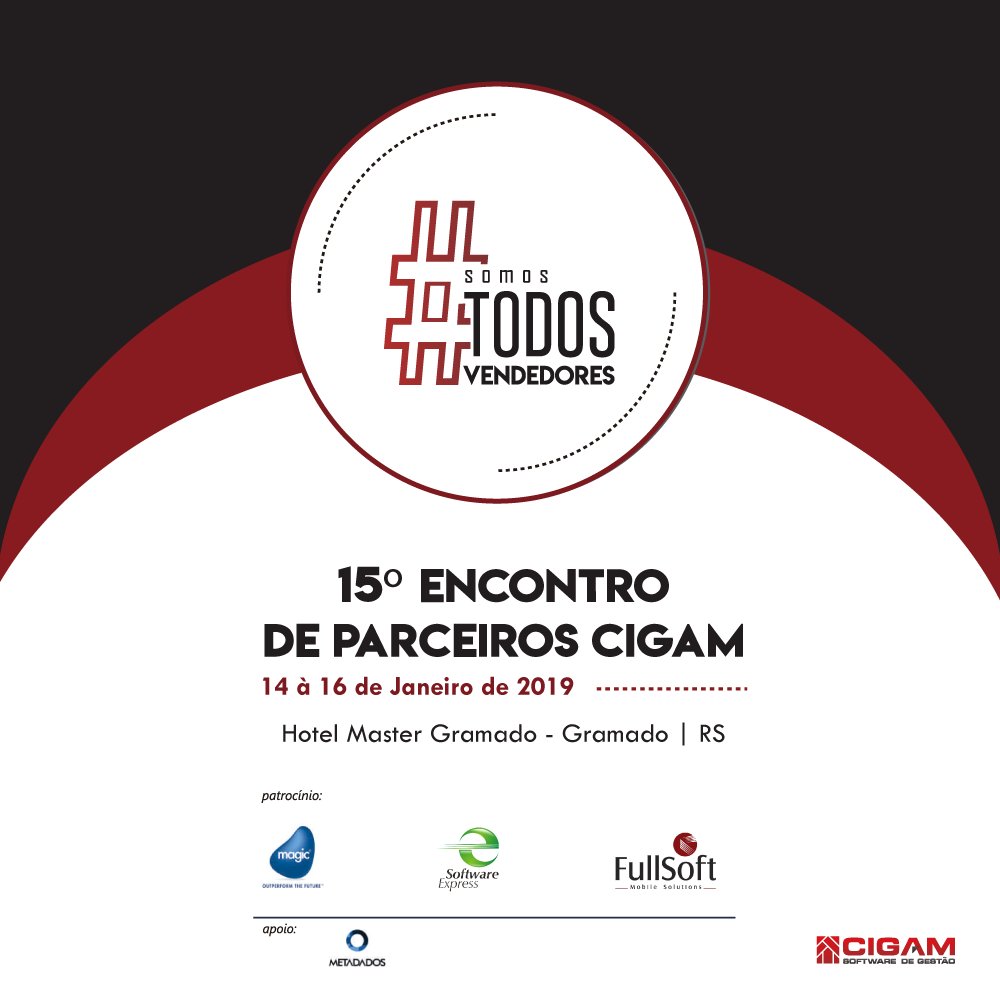 erpcigam's tweet photo. Tá chegando! O nosso Encontro de Parceiros acontece na próxima semana e conta com o patrocínio da @MagicSoftwareBR, #SoftwareExpress e #FullSoftMobileSolutions. Siga nossas redes sociais e fique por dentro de tudo que vai rolar nos três dias de evento. https://t.co/6BB69HzImB