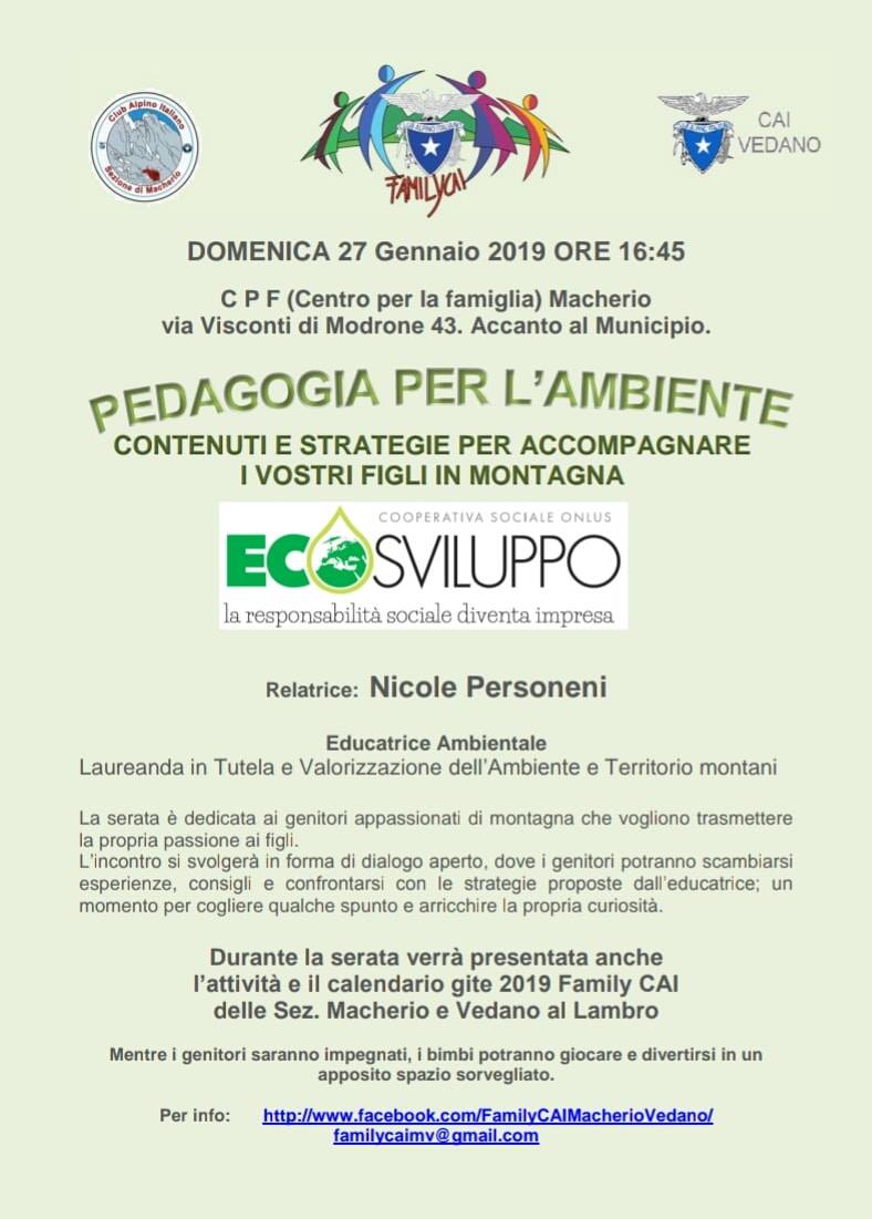 CAI150's tweet photo. #FamilyCAI #Macherio #Vedano, via alle attività 2019!
#27gennaio appuntamento con l’incontro “Pedagogia per l’ambiente. Contenuti e strategie per accompagnare i vostri figli in montagna” e la presentazione del programma; spazio per per giocare per i bimbi: https://t.co/87ukHrx3LD https://t.co/2tG7n8tHjK