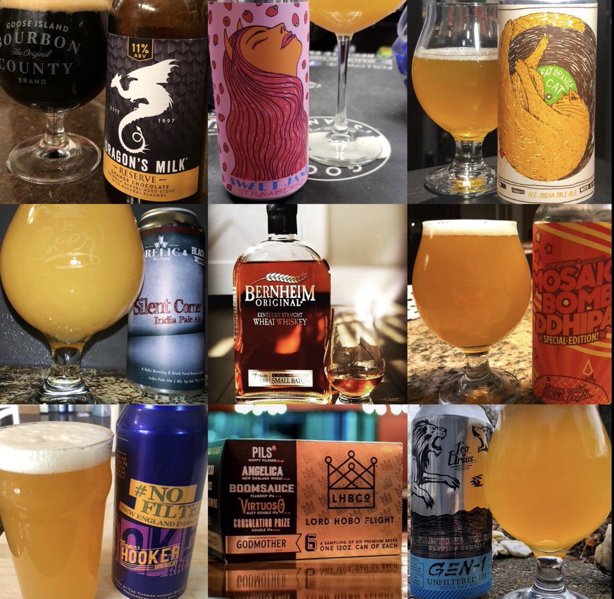 KaysCraftBeer's tweet photo. Great beer and bourbon in today! @fatorangecatco @RelicBrewing @hookerbeer @sloopbrewing @FirestoneWalker @HeavenHill1935 #ctbeer #craftbeer #ipa #bourbon #fatorangecat https://t.co/wR3DLEOT9k