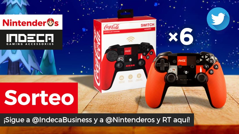Nintenderos's tweet image. ¡Sorteamos 6 Mandos Pro Wireless Nintendo Switch Coca-Cola!

➡️ Sigue a @IndecaBusiness
➡️ Síguenos (@Nintenderos)
➡️ RT aquí

¡Suerte! - nintenderos.com/2019/01/sortea…