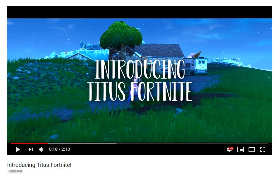 TitusDistrict's tweet image. Tonight at 7PM (GMT).

'Introducing Titus Fortnite' will be live on our channel: bit.ly/2Ch6bZN

50 likes &amp;amp; we'll upload it earlier!