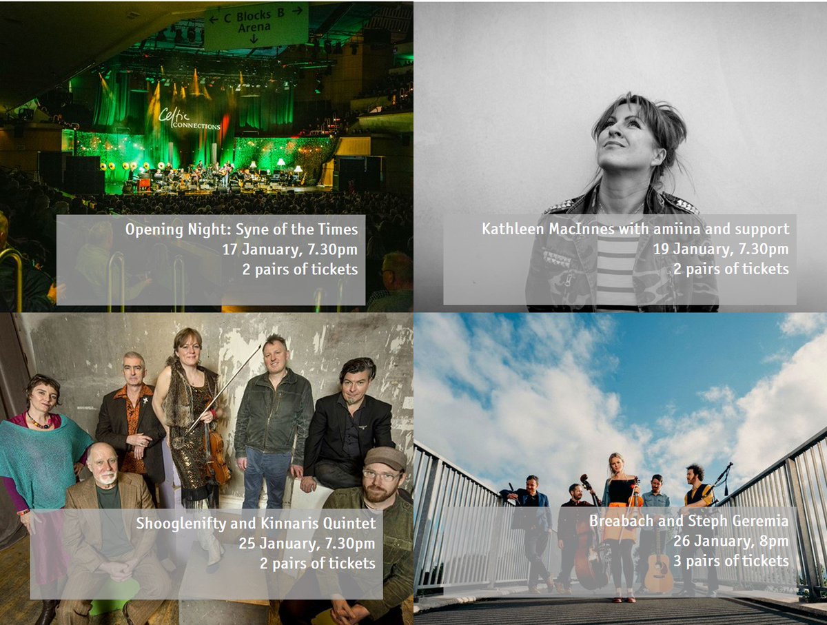 ScotRail's tweet image. Want to get your hands on some @ccfest tickets? We’ve got tickets to these 4 fantastic concerts to give away!

Just follow @ScotRail, then like &amp;amp; retweet this post to be in with a chance! We’ll pick the winners Monday (14 Jan) at 9pm. #ccfest19