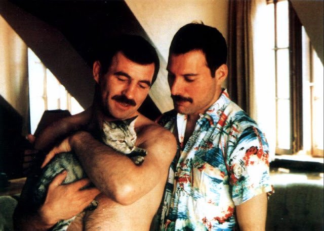 ItsAlexJackson's tweet photo. when freddie was diagnosed with aids, he offered jim an exit on their relationship. jim recalls telling him, “ily, freddie - i’m not going anywhere.” and he didn’t. jim stayed with freddie until he died. he nursed him, cared for him and was there when he took his last breath. https://t.co/7T4ohy3mgS