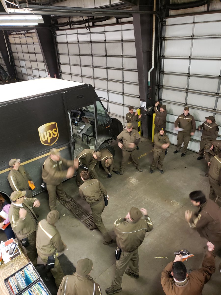 Newark drivers "bailing water " before starting their day!