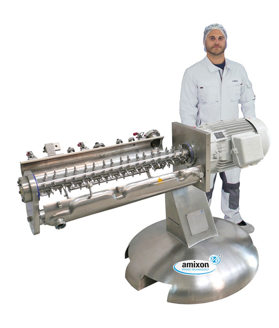 Granulador continuo / Mezcla-granuladora de capa de anillo (RMG)
Para materiales secos, húmedos y viscosos. 
#AmixonMixing 
amixon.com/en