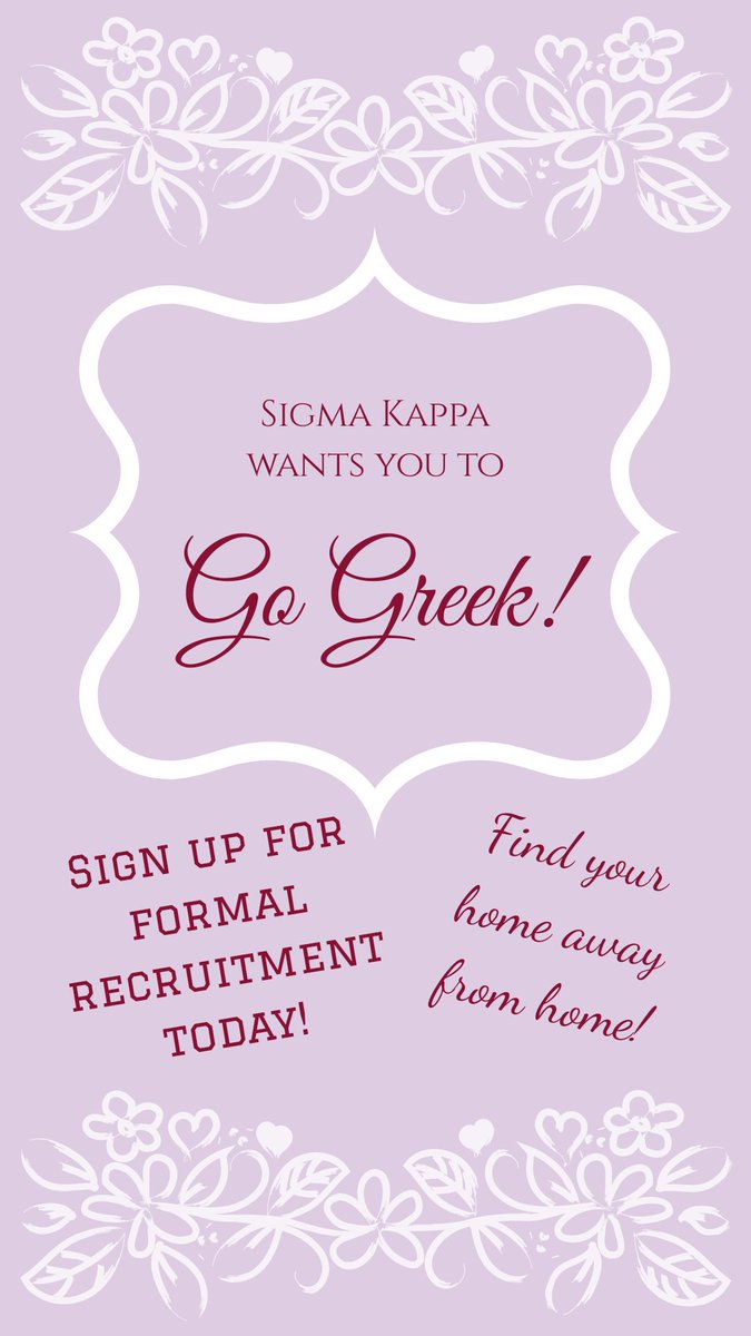 Sign up using the link in our bio! 30 days until formal recruitment!