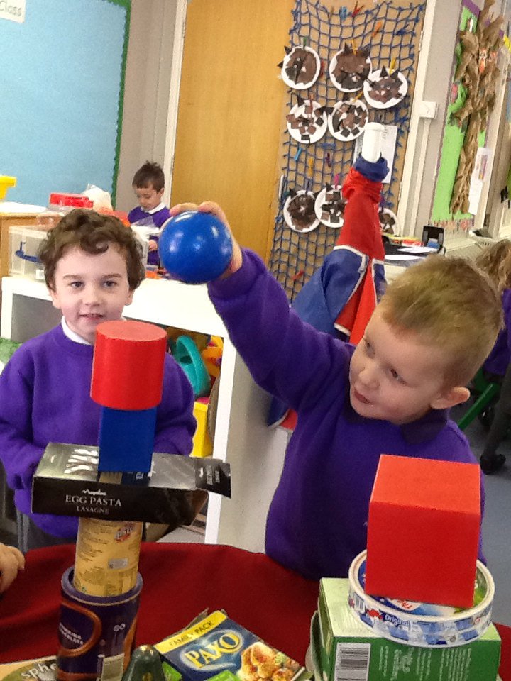 CurryRivel's tweet photo. Lots of lovely 3D shape learning in Pippin Class this week! https://t.co/omoI5FYa4E