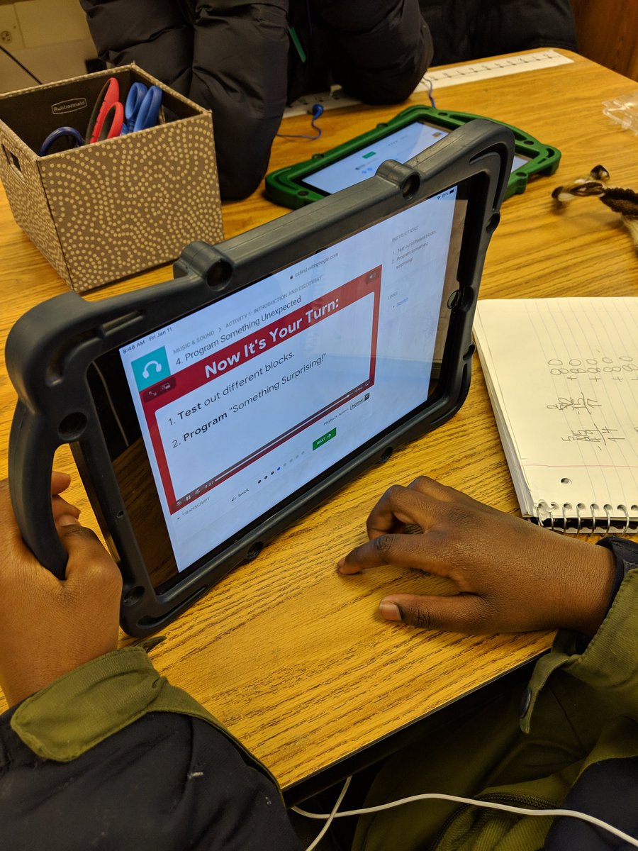 mattharbert21's tweet photo. We had a great time trying out @GoogleCSFirst and @scratch 3.0 on the iPads today! @RRD_LCPS @GoogleForEdu #LoudounPL #PLorBust https://t.co/ALq4VLzbZu
