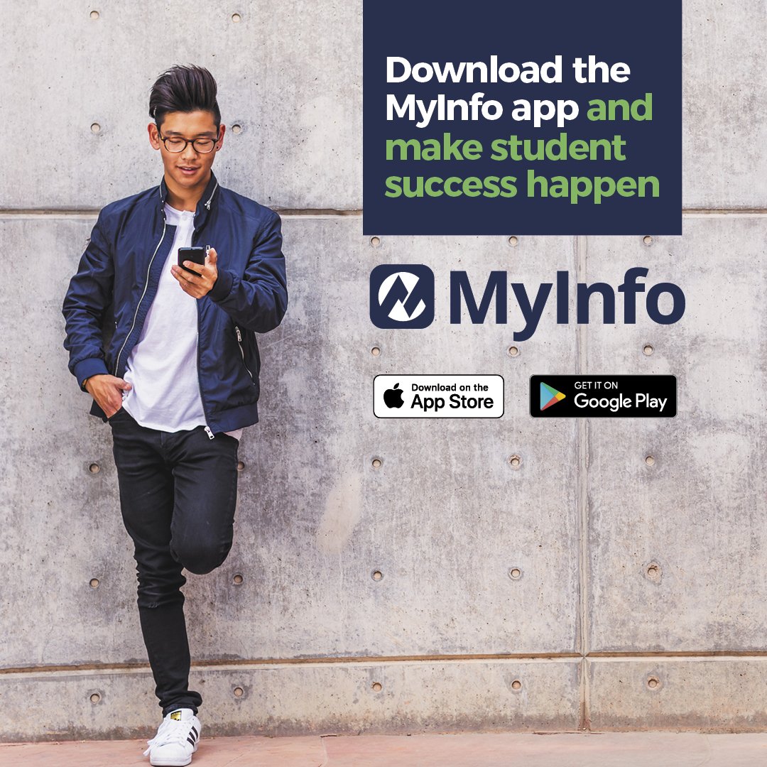 chandlergilbert's tweet image. #Springsemesterprep Download the MyInfo app to access all of your student information (financial aid, schedules, calendar, maps, email) to help keep you on track! #studentsuccess