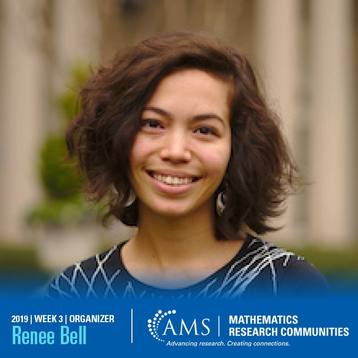 amermathsoc's tweet photo. Renee Bell, from @Penn, is one of the #AMSMRC19 week 3 organizers. https://t.co/YvGyxP3ZOG https://t.co/XhFGTxJvxe