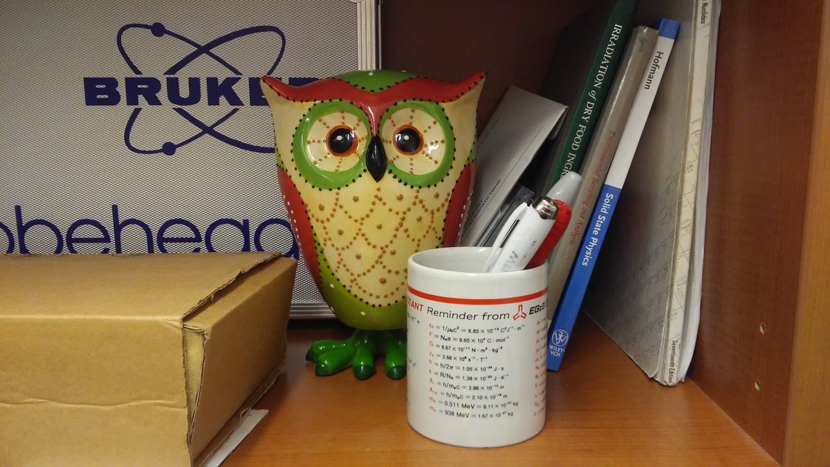 MTzivaki's tweet photo. Meet Charlotte the new mascot of the environmental #RadiationProtection lab at #fesns. She loves aquatic organisms almost as much as we do and is an expert physicist so we expect her to be a great asset in our #EPR research. #LaboratoryFun #HardAtWork https://t.co/BlgTkfYNkO